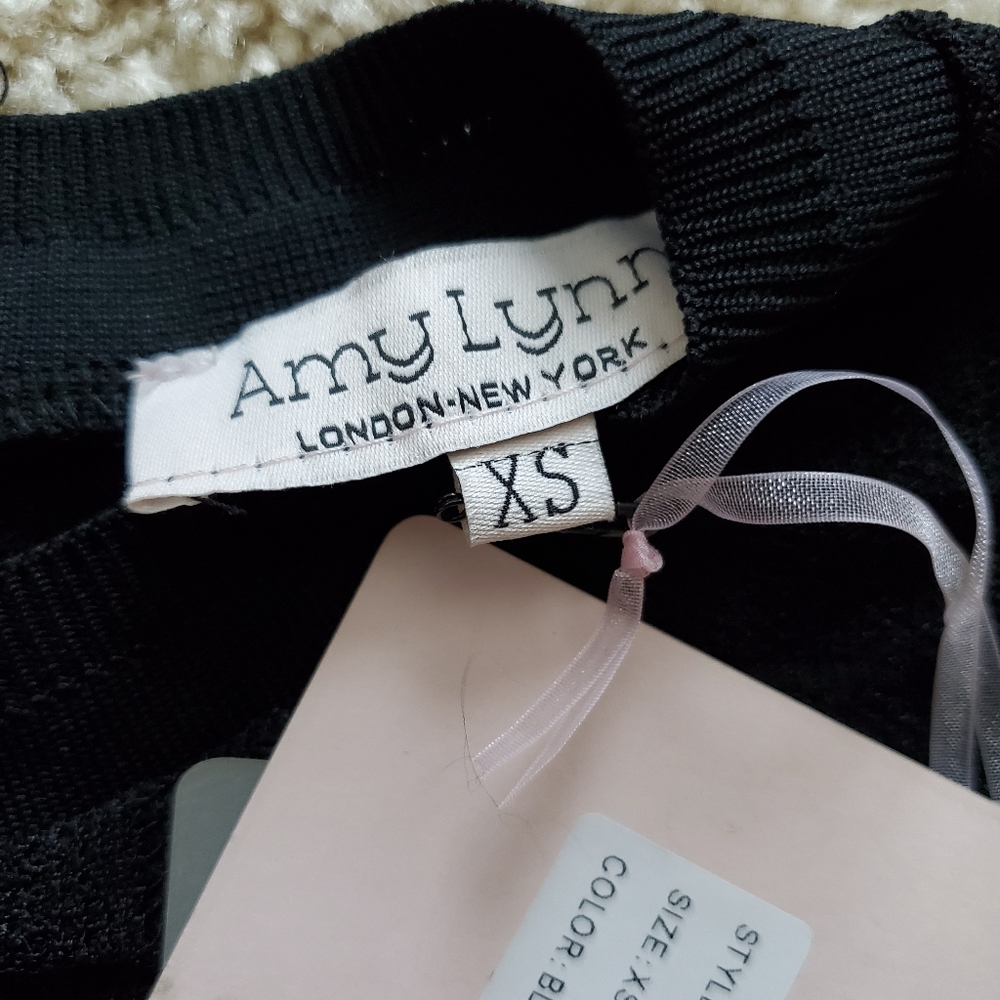 ASOS Black Peplum Top XS Amy Lynn - Picture 4 of 4